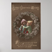 Poster Les petits enfants qui s'embrassent (Devant)