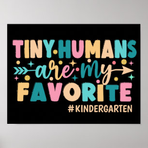 Poster Les petits humains personnalisés sont mes préférés
