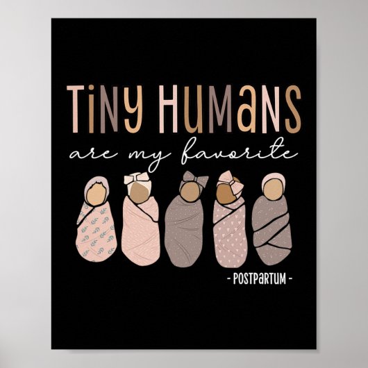 Poster Les Petits Humains Sont Ma Maternité Postpartum Pr (Devant)