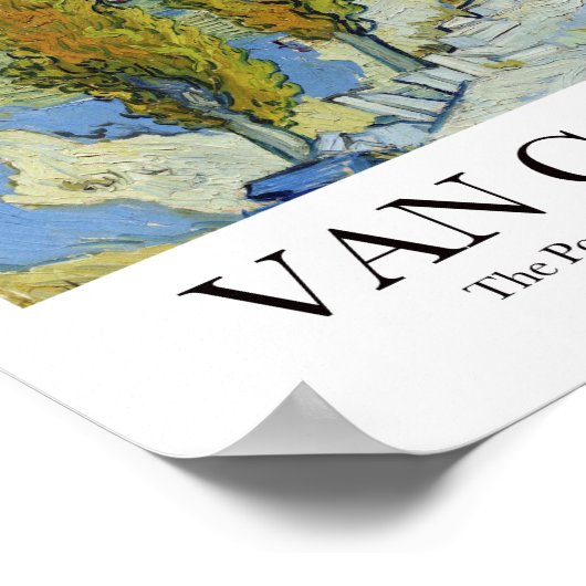 Poster Les peupliers à Saint-Rémy par Vincent van Gogh (Coin)