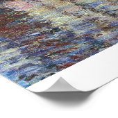 Poster Les peupliers, coucher de soleil à Claude Monet (Coin)