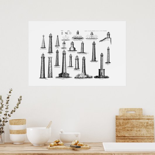 Poster Les phares (Cuisine)