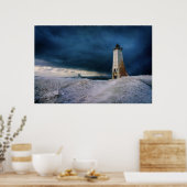 Poster Les phares | Frankfort Lighthouse Lake Michigan (Cuisine)