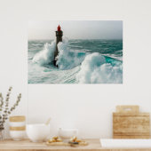Poster Les phares | Jument Phare Ouessant France (Cuisine)