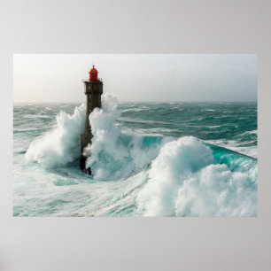 Poster Les phares Jument Phare Ouessant France