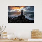 Poster Les phares | Le Conquet Le Phare Kermorvan (Cuisine)