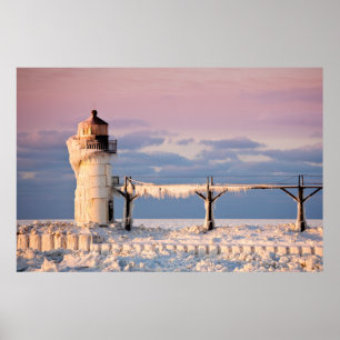 Poster Les phares   Le phare du lac Michigan