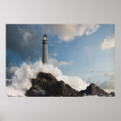 Poster Les phares | Phare Avec Vagues De Crise (Devant)