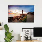 Poster Les phares | Phare de Mean Ruz (Bureau à domicile)