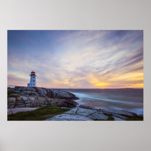 Poster Les phares   Phare de Peggy's Cove Nouvelle-Écosse