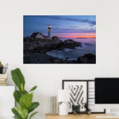 Poster Les phares | Phare du Cap Elizabeth Maine (Bureau à domicile)