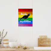 POSTER LES PHOQUES NE SONT QUE DES MERMSIDA DE CHIENS (Cuisine)