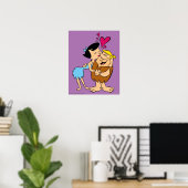 Poster Les Pierrafeu | Betty Kissing Barney (Bureau à domicile)