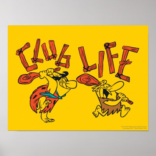 Poster Les Pierrafeu | Fred & Barney - Club Life (Devant)