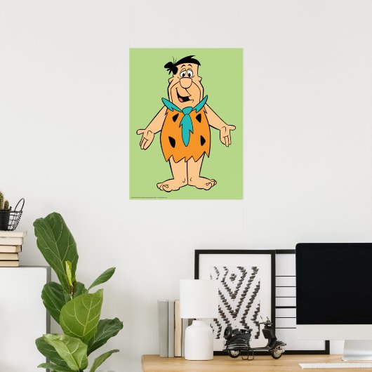 Poster Les Pierrafeu | Fred Flintstone (Bureau à domicile)