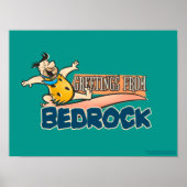 Poster Les Pierrafeu | Fred - Salutations De Bedrock (Devant)