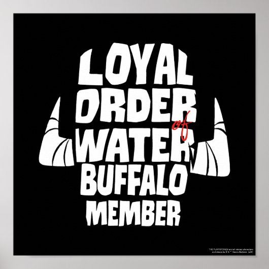 Poster Les Pierrafeu | Loyal Order Water Buffalo Membre (Devant)