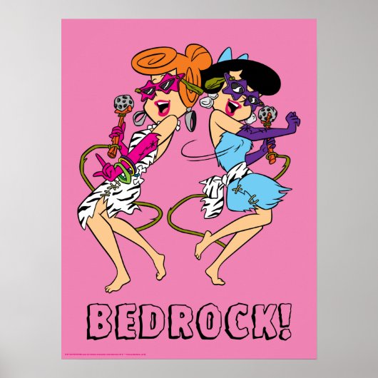 Poster Les Pierrafeu | Wilma & Betty Rock Stars (Devant)
