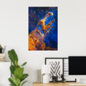 Poster Les piliers de la création, dans la nébuleuse de l (Bureau à domicile)