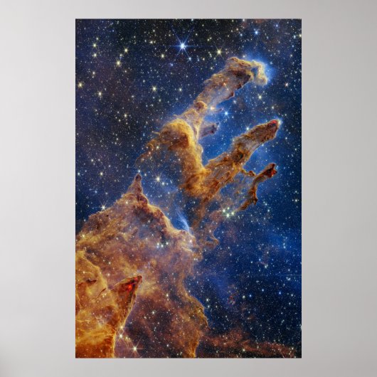 Poster Les piliers de la création | NIRCam | JWST (Devant)