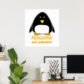 Poster Les pingouins sont géniaux (Bureau à domicile)