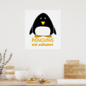Poster Les pingouins sont géniaux (Cuisine)