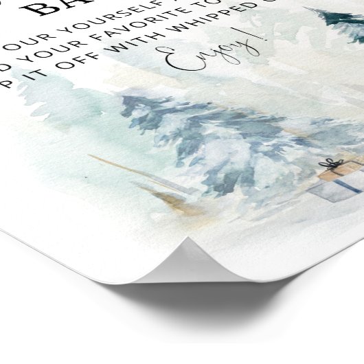 Poster Les pins d'hiver Comment Cocoa Bar (Coin)
