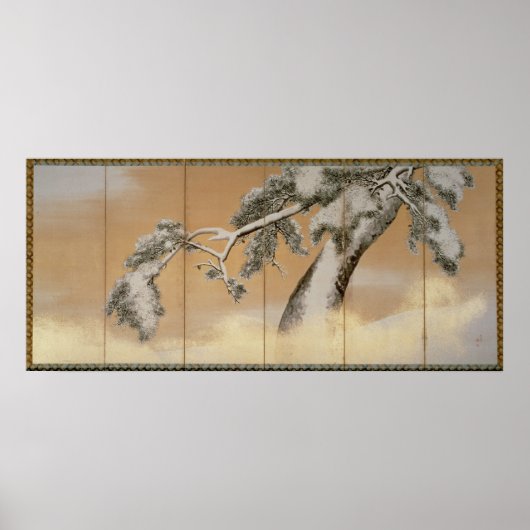 Poster Les pins sous la neige (Devant)