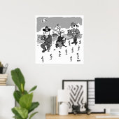 Poster Les pirates jardinent à l'aide d'une jambe en bois (Bureau à domicile)