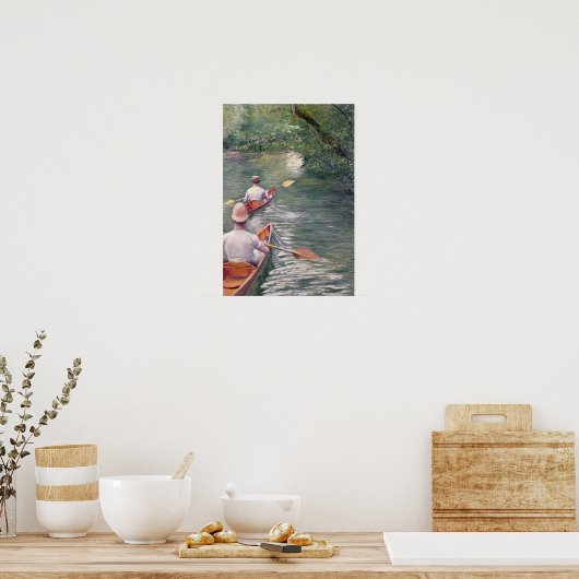 Poster Les pirogues, 1878 (Cuisine)