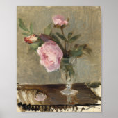 Poster Les pivoines | Berthe Morisot (Devant)