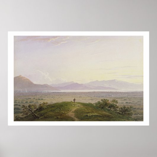 Poster Les Plaines du Marathon, 1834 (graphite et avec (Devant)