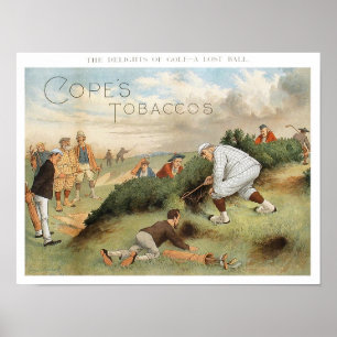 Poster Les Plaisirs Du Golf - Golf Vintage Print