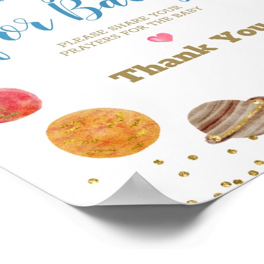 Poster Les planètes Prières spatiales pour la Parties sci (Coin)