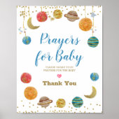 Poster Les planètes Prières spatiales pour la Parties sci (Devant)