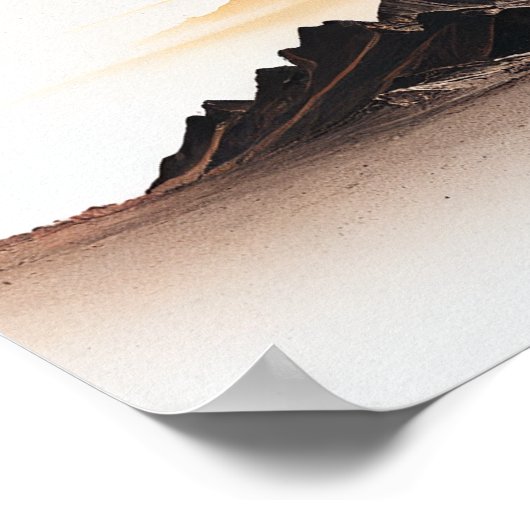 Poster Les Planètes S'Effondrent Dans Un Trou Noir (Coin)