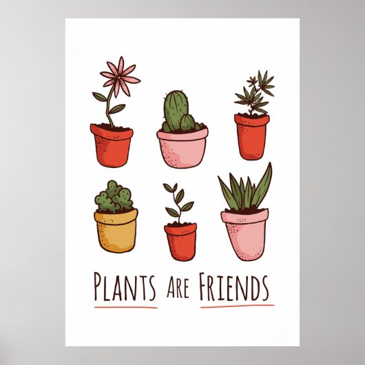 Poster Les Plantes plantes sont amis (Devant)