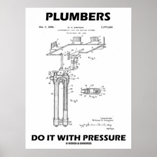 Poster Les plombiers le font avec pression Hoffman différ