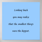 Poster Les plus petites choses (Devant)