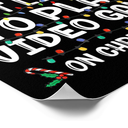 Poster Les Plus Probables À Jouer Jeu Vidéo Sur Noël Père (Coin)