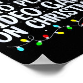 Poster Les Plus Probables À Jouer Jeu Vidéo Sur Noël Père (Coin)