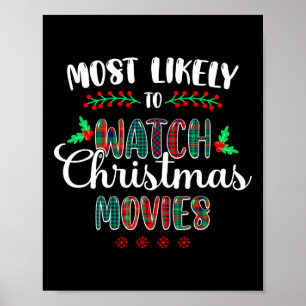 Poster Les Plus Probables À Regarder Les Films De Noël Fa
