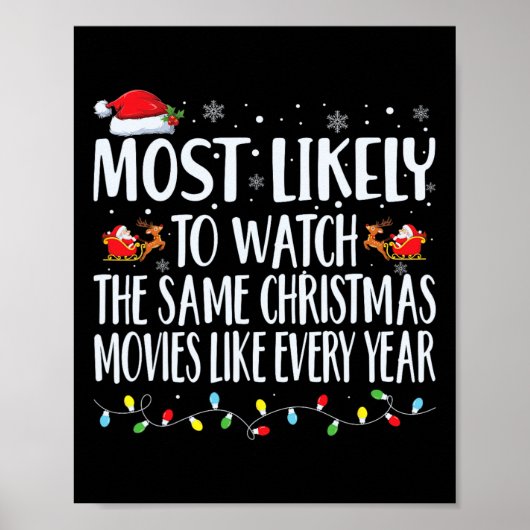 Poster Les Plus Probables À Regarder Les Mêmes Films De N (Devant)