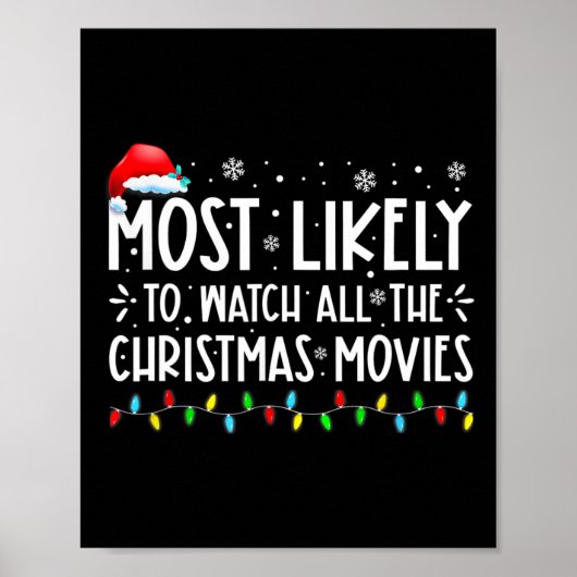 Poster Les Plus Probables À Regarder Tous Les Films De No (Devant)