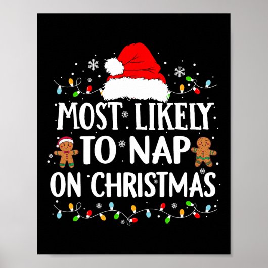 Poster Les Plus Probables De Faire La Sieste À Noël Fanta (Devant)