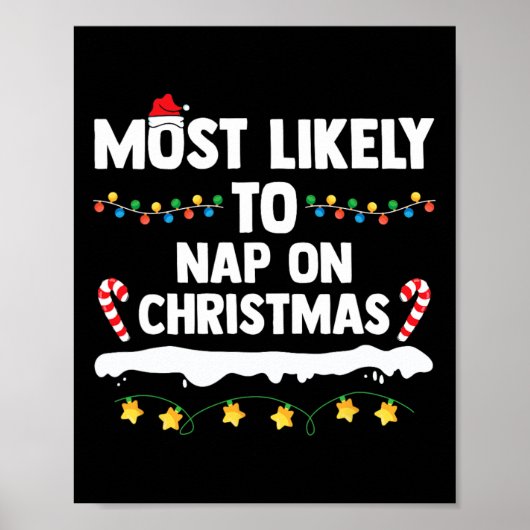 Poster Les Plus Probables De Faire La Sieste Sur Noël Cor (Devant)