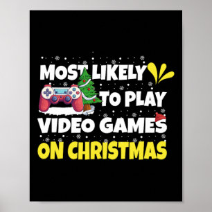 Poster Les Plus Probables De Jouer À Des Jeux Vidéo Sur N