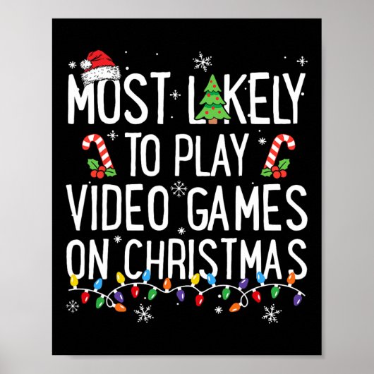 Poster Les Plus Probables De Jouer À Des Jeux Vidéo Sur N (Devant)