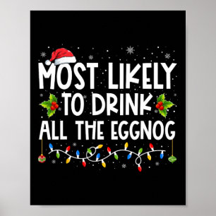 Poster Les Plus Susceptibles De Boire Tout L'Oeuf De Noël