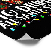 Poster Les Plus Susceptibles De Boire Tout Père Noël Corr (Coin)